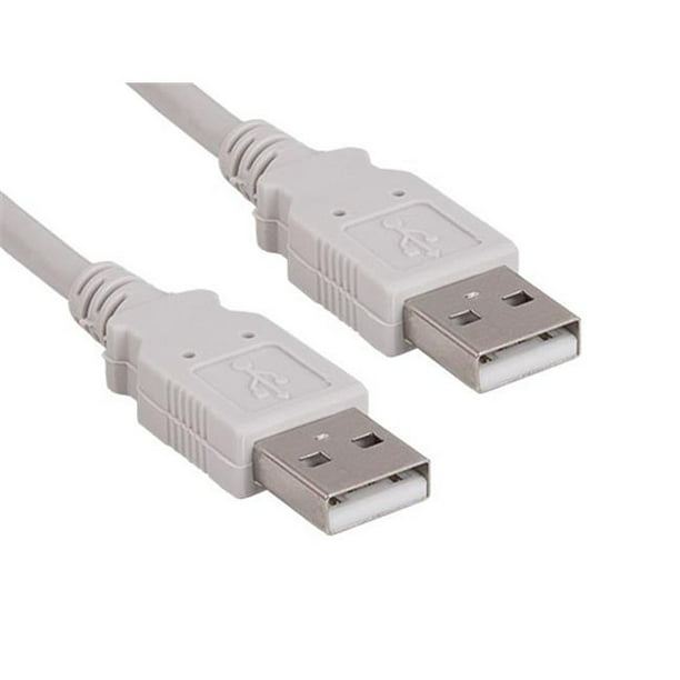Cable Leader U2101-8103 3 ft USB 2.0 A Male to A Male Cable44; Ash White 